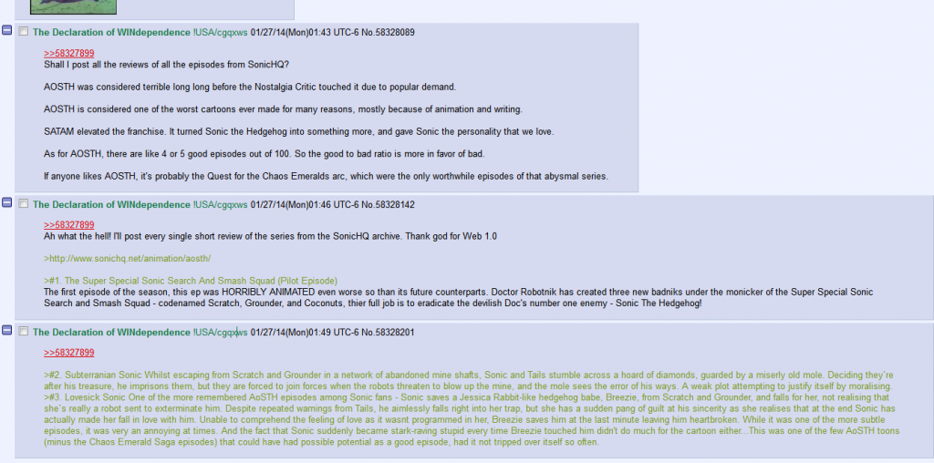 Sonic HQ sighted /co/