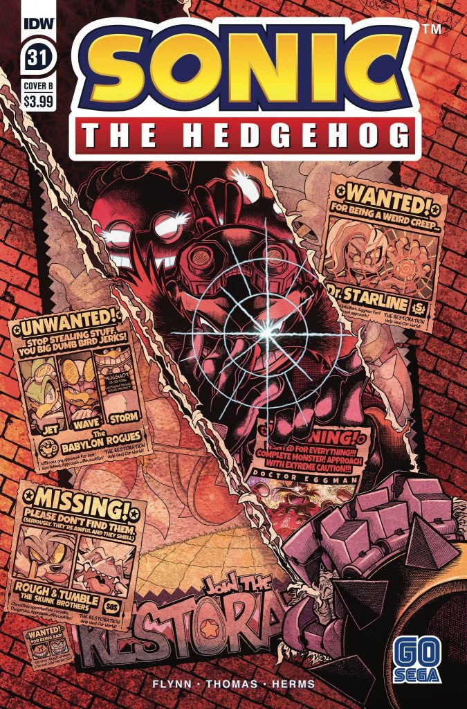 Sonic The Hedgehog #31 Cover B